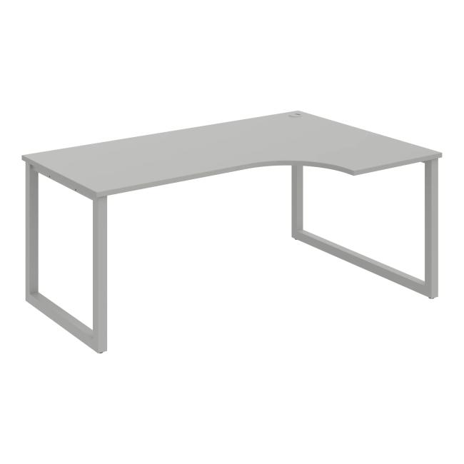UNI O desk, ergo, left, 180x75.5x120 cm, gray/grey