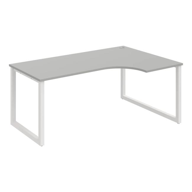 UNI O desk, ergo, left, 180x75.5x120 cm, grey/white