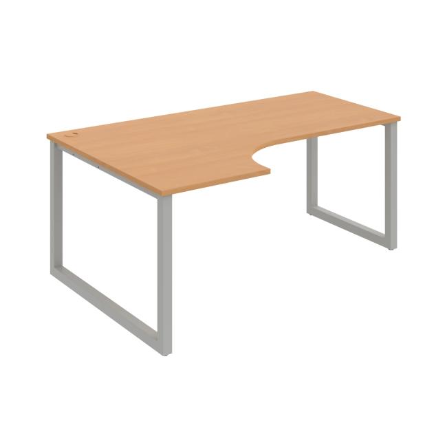 [ON919647] Work desk UNI O, ergo, right, 180x75.5x120 cm, beech/grey