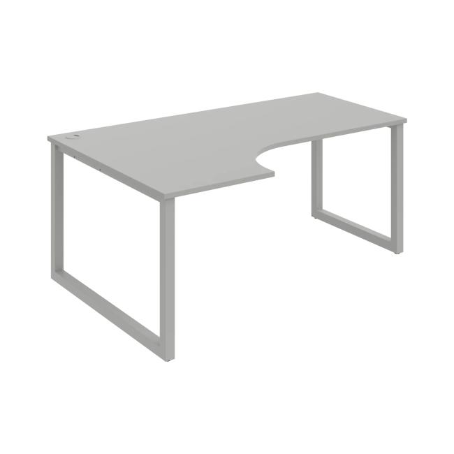 UNI O desk, ergo, right, 180x75.5x120 cm, gray/grey