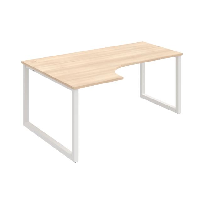 UNI O desk, ergo, right, 180x75.5x120 cm, agate/white