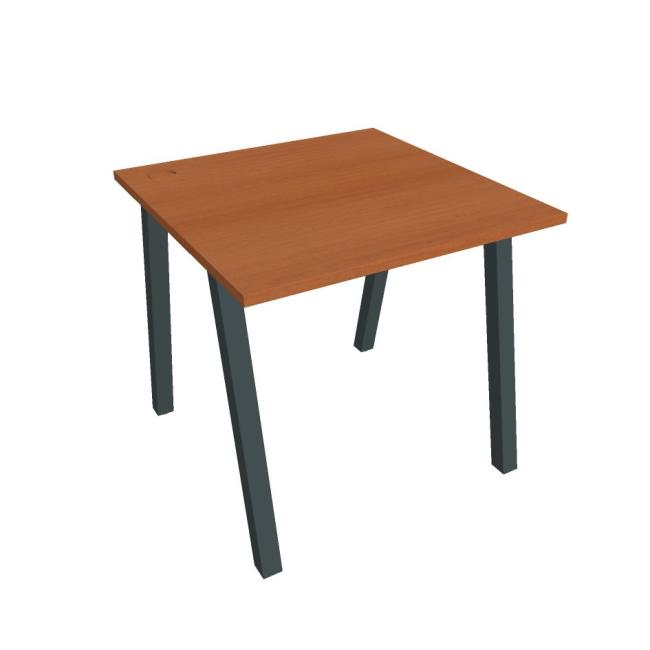 [ON919673] Work table UNI A, 80x75.5x80 cm, cherry/black