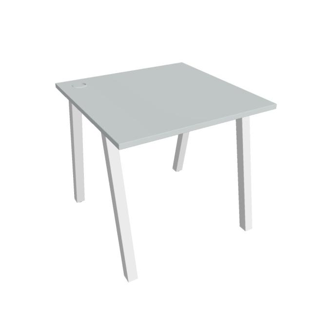 Work table UNI A, 80x75.5x80 cm, grey/white