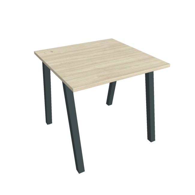 Work table UNI A, 80x75.5x80 cm, agate/black