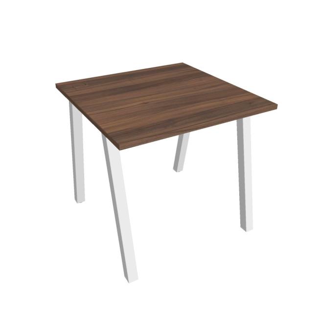 [ON919690] Work table UNI A, 80x75.5x80 cm, walnut/white
