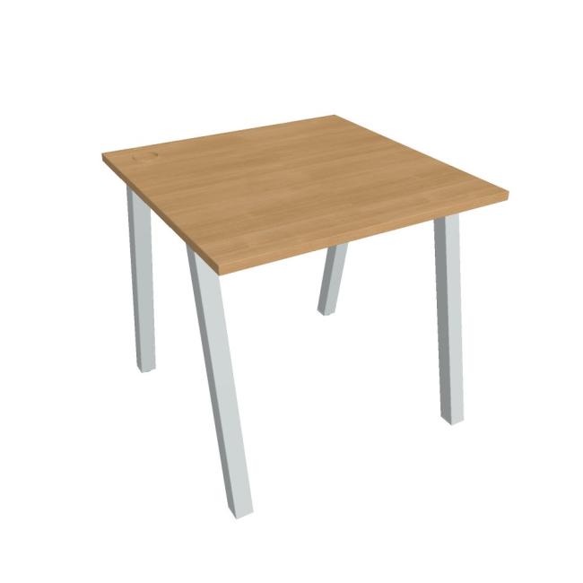 Work table UNI A, 80x75.5x80 cm, oak/grey