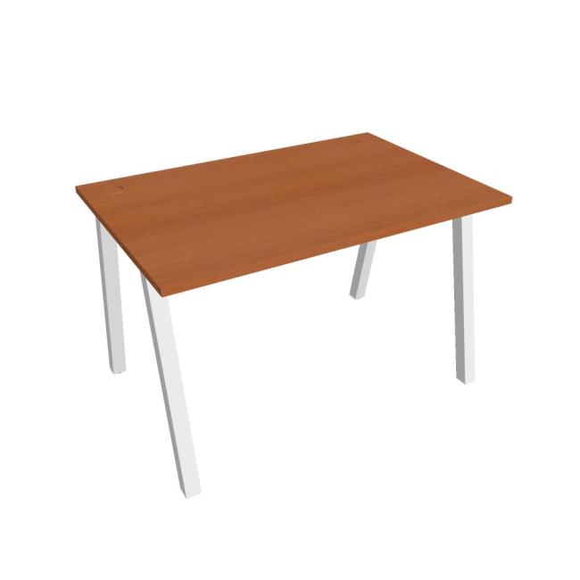 Work table UNI A, 120x75.5x80 cm, cherry/white