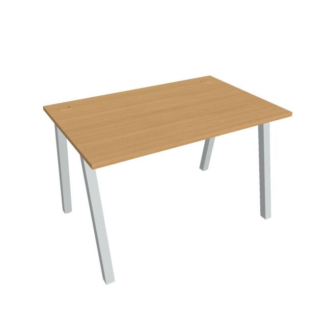 Work table UNI A, 120x75.5x80 cm, beech/grey