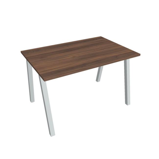 Work table UNI A, 120x75.5x80 cm, walnut/grey
