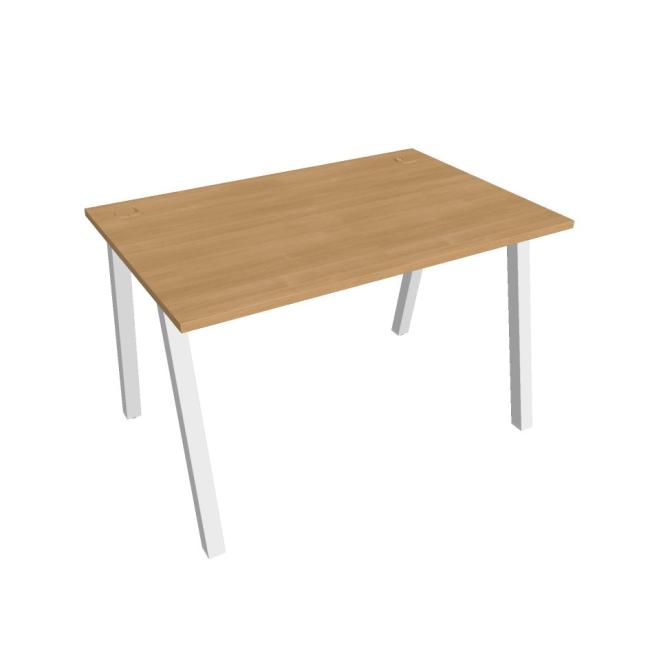 Work table UNI A, 120x75.5x80 cm, oak/white