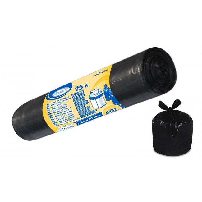 [HY696607] Bags 60l 600 x 700 mm 23 mic. 25 pcs black
