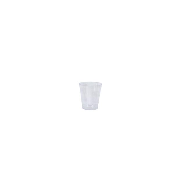 Glass plastic crystal 40 ml transparent (50 pcs.)