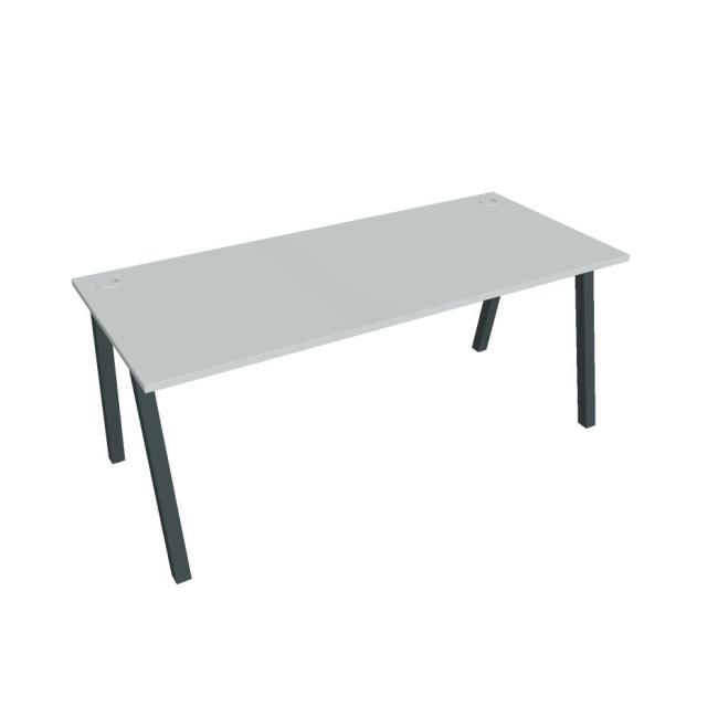 Work table UNI A, 180x75.5x80 cm, grey/black