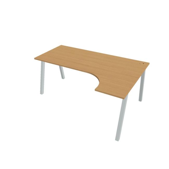 [ON919827] Desk UNI A, ergo, left, 180x75.5x120 cm, beech/grey