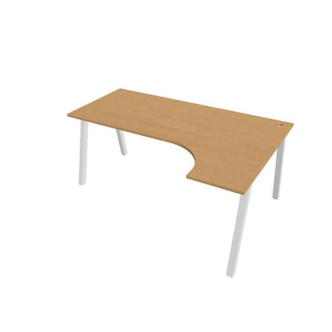 [ON919828] Work desk UNI A, ergo, left, 180x75.5x120 cm, beech/white