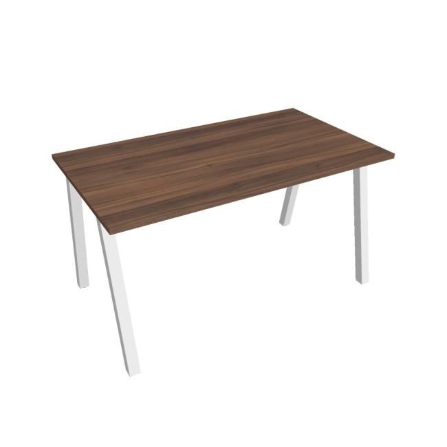 Conference table UNI A, 140x75.5x80 cm, walnut/white