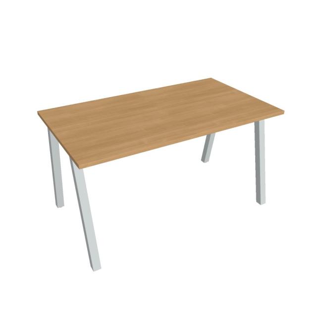 Conference table UNI A, 140x75.5x80 cm, oak/grey