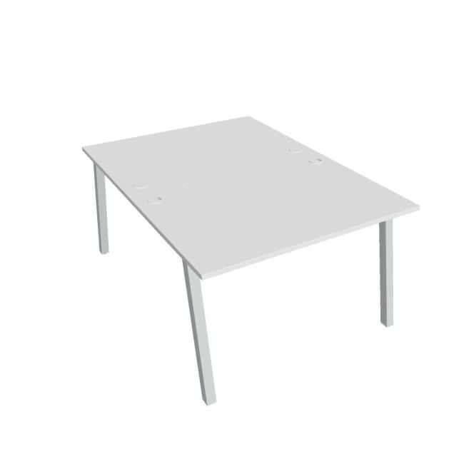 Work table UNI A, 120x75.5x160 cm, white/grey