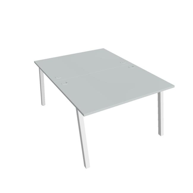 Work table UNI A, 120x75.5x160 cm, grey/white