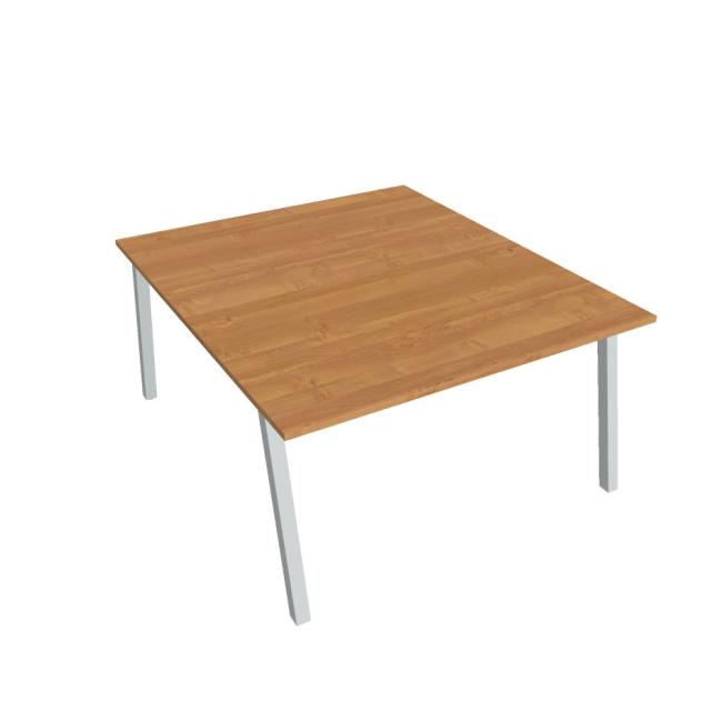 Work table UNI A, 140x75.5x160 cm, alder/grey