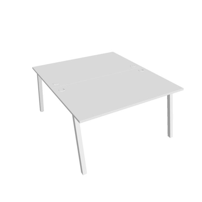 Work table UNI A, 140x75.5x160 cm, white/white