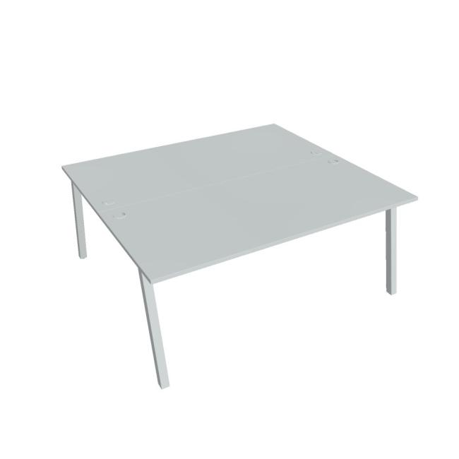 Work table UNI A, 180x75.5x160 cm, gray/grey