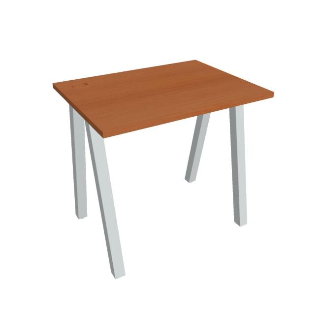 Work table UNI A, 80x75.5x60 cm, cherry/grey