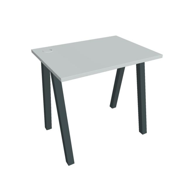 Work table UNI A, 80x75.5x60 cm, grey/black