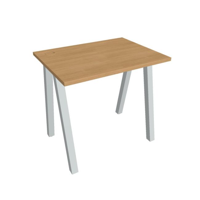 Work table UNI A, 80x75.5x60 cm, oak/grey
