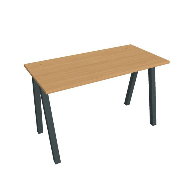 Work table UNI A, 120x75.5x60 cm, beech/black