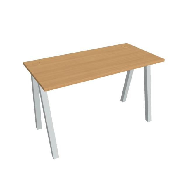 Work table UNI A, 120x75.5x60 cm, beech/grey