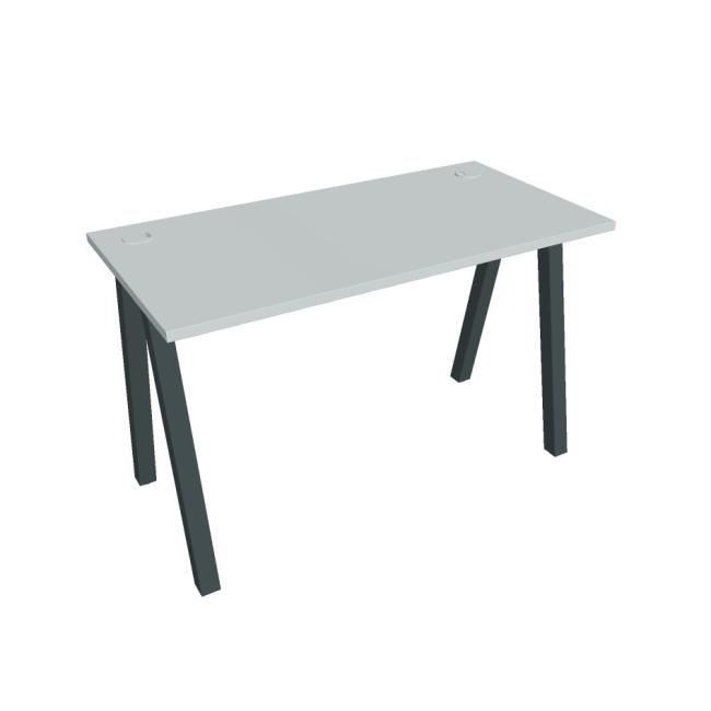 Work table UNI A, 120x75.5x60 cm, grey/black
