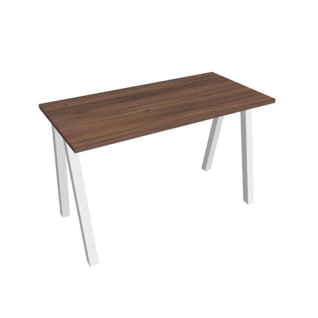 Work table UNI A, 120x75.5x60 cm, walnut/white