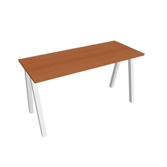 Work table UNI A, 140x75.5x60 cm, cherry/white