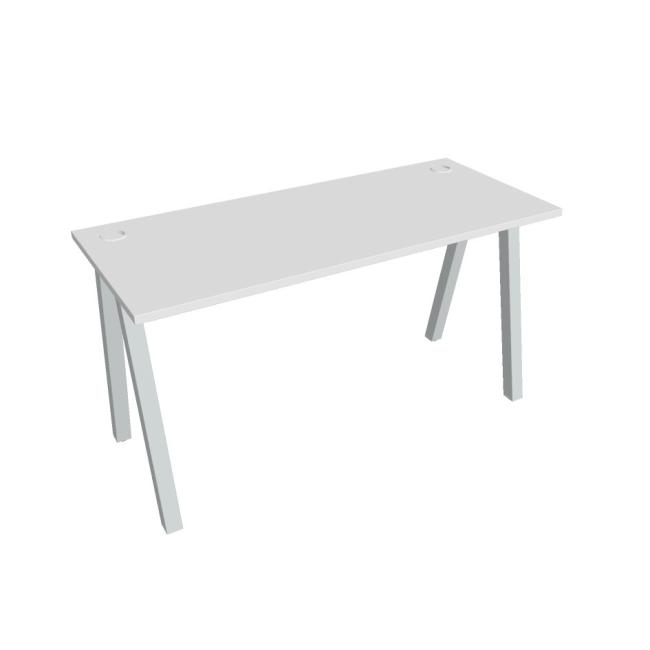 Work table UNI A, 140x75.5x60 cm, white/grey