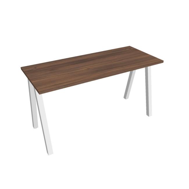 Work table UNI A, 140x75.5x60 cm, walnut/white