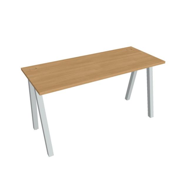 Work table UNI A, 140x75.5x60 cm, oak/grey