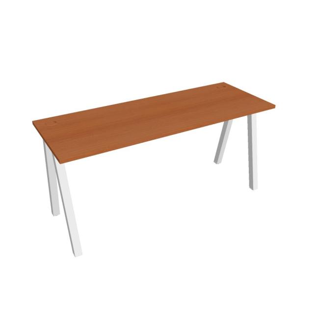 Work table UNI A, 160x75.5x60 cm, cherry/white