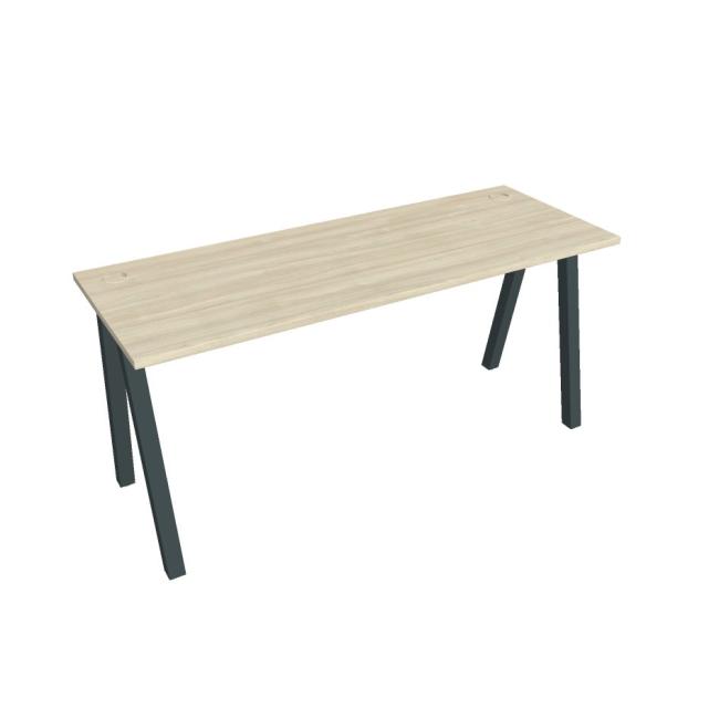Work table UNI A, 160x75.5x60 cm, agate/black