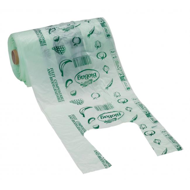 Kompostovateľná nákupná taška BioBag 42 x 34 cm 300 ks