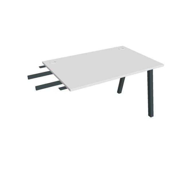 Work table UNI A, vertically chained, 120x75.5x80 cm, white/black