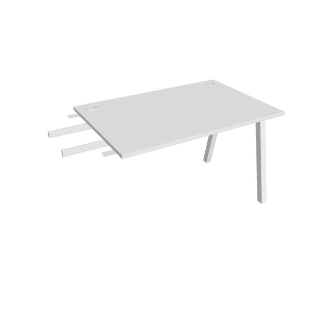 Work table UNI A, vertically chained, 120x75.5x80 cm, white/white