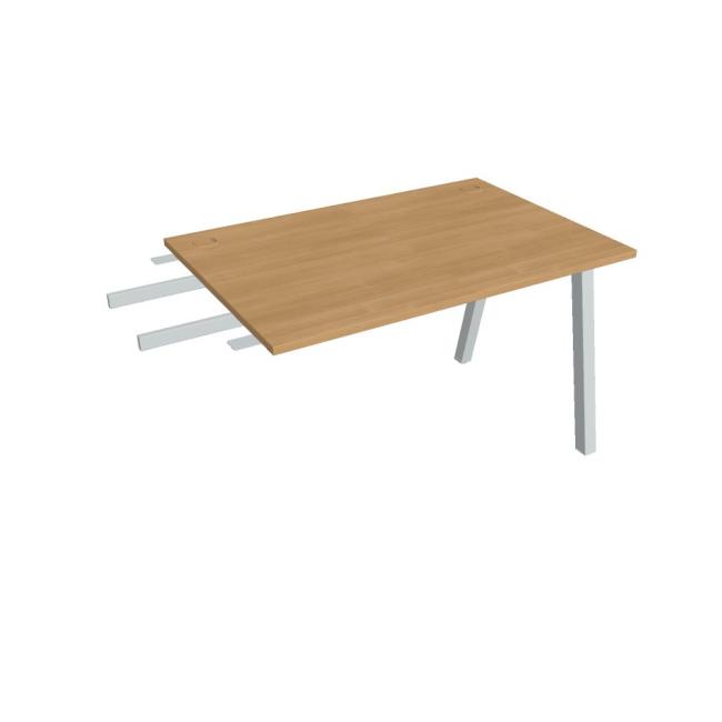 Work table UNI A, vertically chained, 120x75.5x80 cm, oak/grey