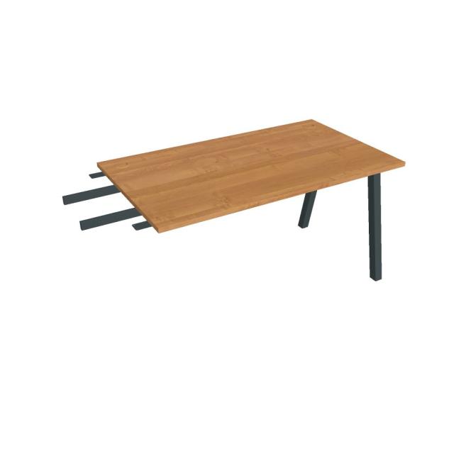 Work table UNI A, vertically chained, 140x75.5x80 cm, alder/black
