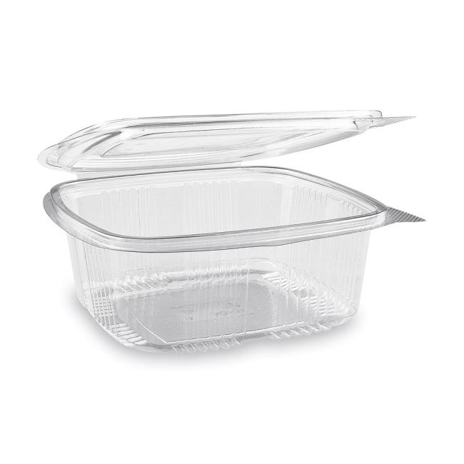 Square transparent plastic bowl with lid 1000ml 50 pcs