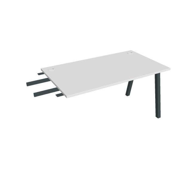 Work table UNI A, vertically chained, 140x75.5x80 cm, white/black