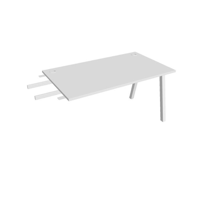 Work table UNI A, vertically chained, 140x75.5x80 cm, white/white