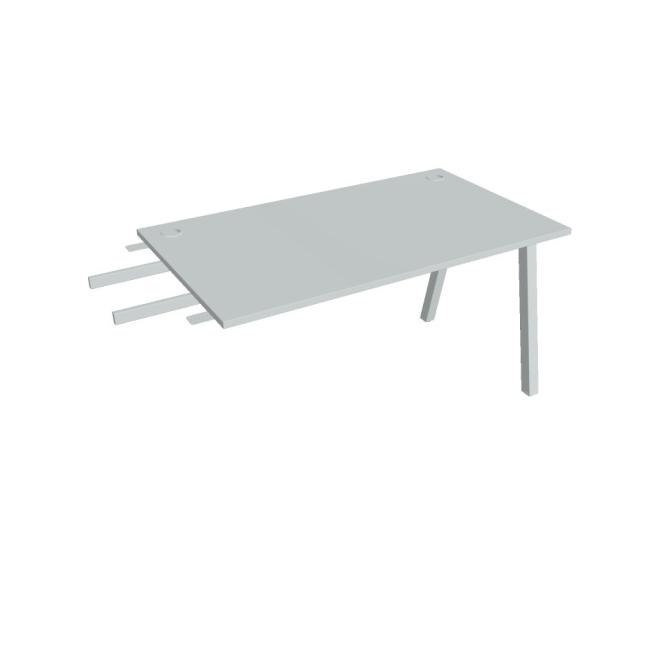 Work table UNI A, vertically chained, 140x75.5x80 cm, gray/grey