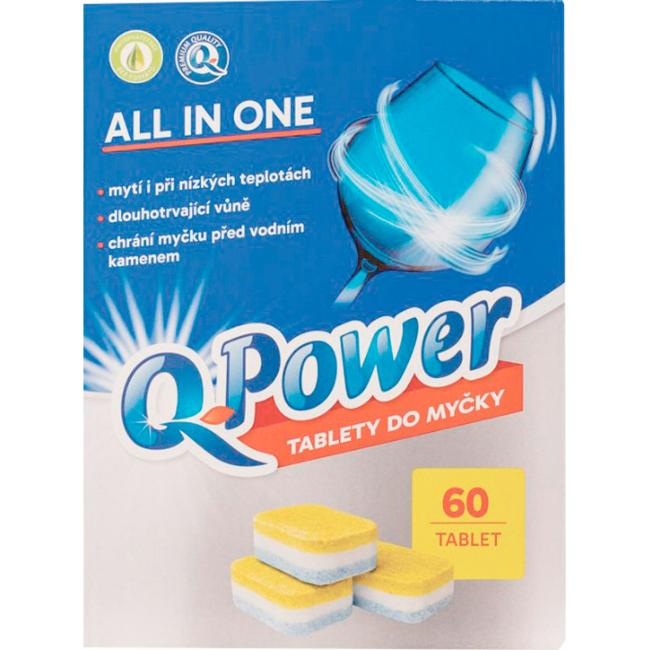[HY812633] Q-Power dishwasher tablets All In One 60 pieces