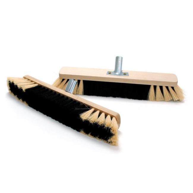 Wooden broom 40 cm with hardware without handle